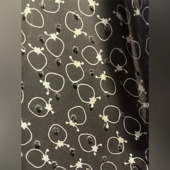 See by Chloe 3/4 sleeve pleated button up shift dress sz 8 textured - Picture 8 of 9